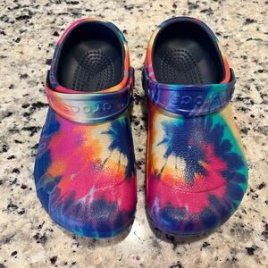 CROCS Multicolor Tie-Dye Sandals